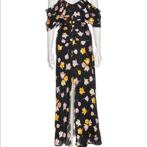 Self-Portrait Cold Shoulder Floral Dress